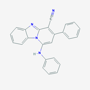 molecular formula C24H16N4 B404330 3-Phenyl-1-(phenylamino)pyrido[1,2-a]benzimidazole-4-carbonitrile 