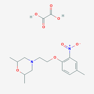 molecular formula C17H24N2O8 B4043303 2,6-Dimethyl-4-[2-(4-methyl-2-nitrophenoxy)ethyl]morpholine;oxalic acid 