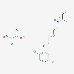 N-[2-[2-(2,5-dichlorophenoxy)ethoxy]ethyl]butan-2-amine;oxalic acid