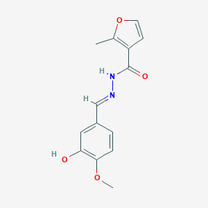 2-Methyl-furan-3-carboxylic acid (3-hydroxy-4-methoxy-benzylidene)-hydrazide