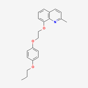 molecular formula C21H23NO3 B4043318 2-methyl-8-[2-(4-propoxyphenoxy)ethoxy]quinoline 