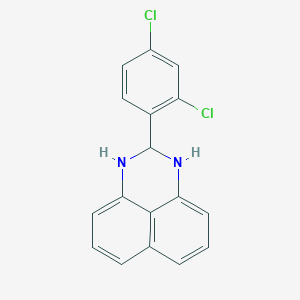 molecular formula C17H12Cl2N2 B404332 2-(2,4-dichlorophenyl)-2,3-dihydro-1H-perimidine CAS No. 64369-14-8