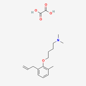 molecular formula C18H27NO5 B4043331 N,N-dimethyl-4-(2-methyl-6-prop-2-enylphenoxy)butan-1-amine;oxalic acid 