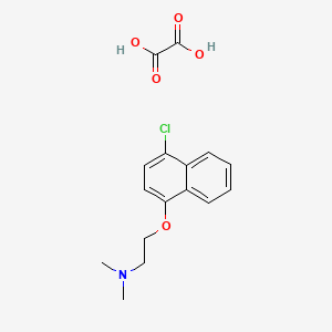 molecular formula C16H18ClNO5 B4043335 2-(4-chloronaphthalen-1-yl)oxy-N,N-dimethylethanamine;oxalic acid 