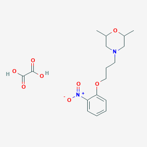 molecular formula C17H24N2O8 B4043337 2,6-dimethyl-4-[3-(2-nitrophenoxy)propyl]morpholine oxalate 