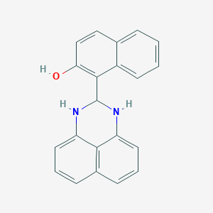 molecular formula C21H16N2O B404334 1-(2,3-Dihydro-1H-perimidin-2-yl)-naphthalen-2-ol CAS No. 307330-28-5