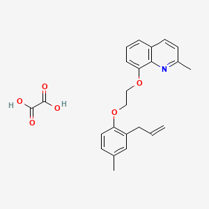 2-Methyl-8-[2-(4-methyl-2-prop-2-enylphenoxy)ethoxy]quinoline;oxalic acid