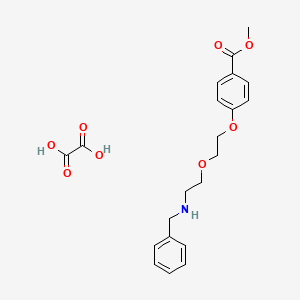 molecular formula C21H25NO8 B4043349 4-{2-[2-(苯甲氨基)乙氧基]乙氧基}苯甲酸甲酯草酸盐 