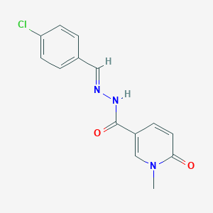 N'-(4-chlorobenzylidene)-1-methyl-6-oxo-1,6-dihydro-3-pyridinecarbohydrazide