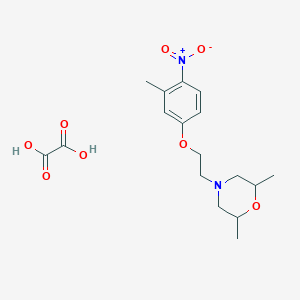 molecular formula C17H24N2O8 B4043377 2,6-dimethyl-4-[2-(3-methyl-4-nitrophenoxy)ethyl]morpholine oxalate 