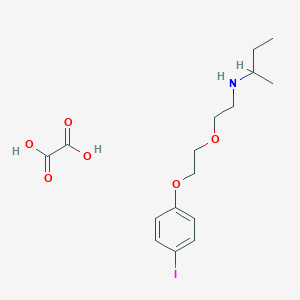 molecular formula C16H24INO6 B4043385 N-[2-[2-(4-iodophenoxy)ethoxy]ethyl]butan-2-amine;oxalic acid 