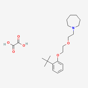 molecular formula C22H35NO6 B4043386 1-{2-[2-(2-tert-butylphenoxy)ethoxy]ethyl}azepane oxalate 