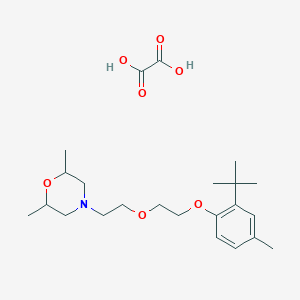 4-[2-[2-(2-Tert-butyl-4-methylphenoxy)ethoxy]ethyl]-2,6-dimethylmorpholine;oxalic acid