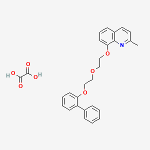 2-Methyl-8-[2-[2-(2-phenylphenoxy)ethoxy]ethoxy]quinoline;oxalic acid