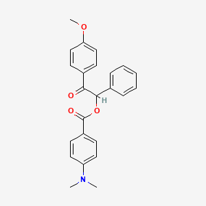 2-(4-methoxyphenyl)-2-oxo-1-phenylethyl 4-(dimethylamino)benzoate