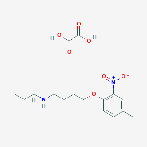 molecular formula C17H26N2O7 B4043408 N-(sec-butyl)-4-(4-methyl-2-nitrophenoxy)-1-butanamine oxalate 