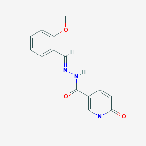 N'-(2-methoxybenzylidene)-1-methyl-6-oxo-1,6-dihydro-3-pyridinecarbohydrazide