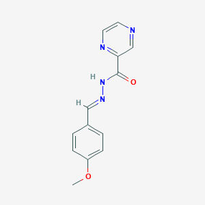 molecular formula C13H12N4O2 B404342 N'-(4-methoxybenzylidene)-2-pyrazinecarbohydrazide CAS No. 1206198-53-9