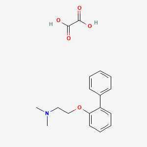 molecular formula C18H21NO5 B4043422 [2-(2-联苯氧基)乙基]二甲胺草酸盐 