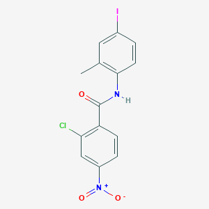 2-Chloro-N-(4-iodo-2-methyl-phenyl)-4-nitro-benzamide