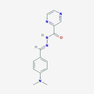 molecular formula C14H15N5O B404344 N'-[4-(dimethylamino)benzylidene]-2-pyrazinecarbohydrazide CAS No. 926304-22-5