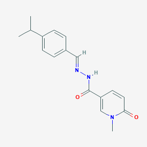 N'-(4-isopropylbenzylidene)-1-methyl-6-oxo-1,6-dihydro-3-pyridinecarbohydrazide