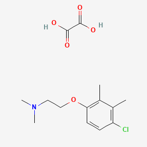 2-(4-chloro-2,3-dimethylphenoxy)-N,N-dimethylethanamine;oxalic acid