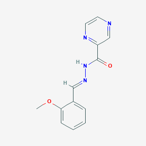 molecular formula C13H12N4O2 B404348 N'-(2-methoxybenzylidene)-2-pyrazinecarbohydrazide CAS No. 1206198-51-7