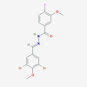 N'-(3,5-dibromo-4-methoxybenzylidene)-4-iodo-3-methoxybenzohydrazide