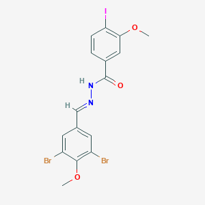 molecular formula C16H13Br2IN2O3 B404349 N'-(3,5-dibromo-4-methoxybenzylidene)-4-iodo-3-methoxybenzohydrazide 