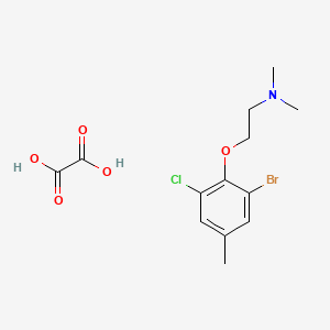 2-(2-bromo-6-chloro-4-methylphenoxy)-N,N-dimethylethanamine;oxalic acid