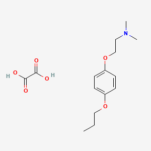 N,N-dimethyl-2-(4-propoxyphenoxy)ethanamine;oxalic acid