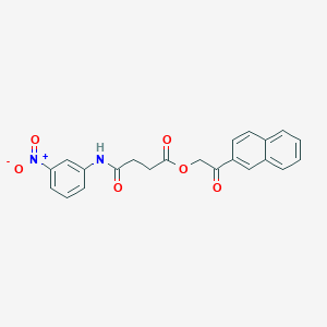 2-(2-naphthyl)-2-oxoethyl 4-[(3-nitrophenyl)amino]-4-oxobutanoate