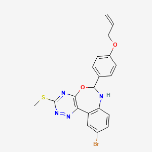 6-[4-(Allyloxy)phenyl]-10-bromo-3-(methylsulfanyl)-6,7-dihydro[1,2,4]triazino[5,6-D][3,1]benzoxazepine