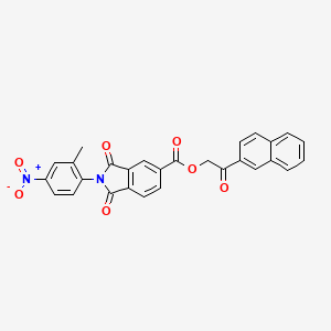 2-(2-naphthyl)-2-oxoethyl 2-(2-methyl-4-nitrophenyl)-1,3-dioxo-5-isoindolinecarboxylate