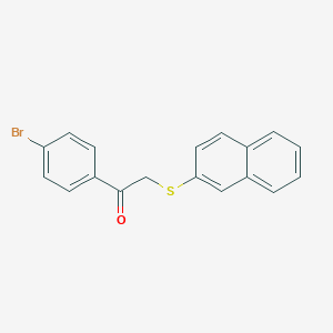 1-(4-Bromophenyl)-2-(naphthalen-2-ylsulfanyl)ethanone