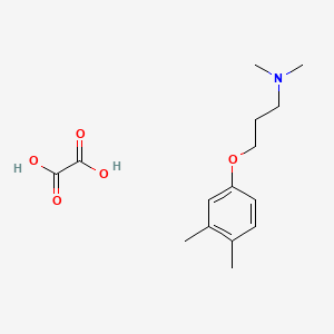 3-(3,4-dimethylphenoxy)-N,N-dimethylpropan-1-amine;oxalic acid