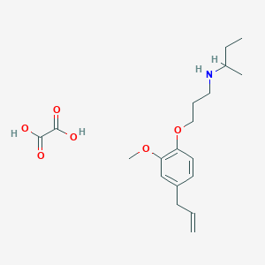 N-[3-(2-methoxy-4-prop-2-enylphenoxy)propyl]butan-2-amine;oxalic acid