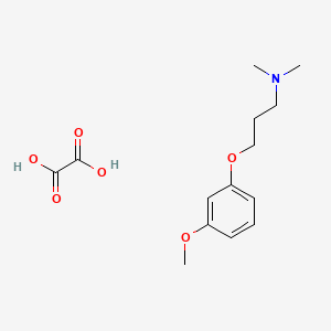 3-(3-methoxyphenoxy)-N,N-dimethylpropan-1-amine;oxalic acid