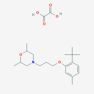 4-[3-(2-Tert-butyl-5-methylphenoxy)propyl]-2,6-dimethylmorpholine;oxalic acid