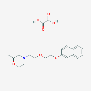 2,6-Dimethyl-4-[2-(2-naphthalen-2-yloxyethoxy)ethyl]morpholine;oxalic acid