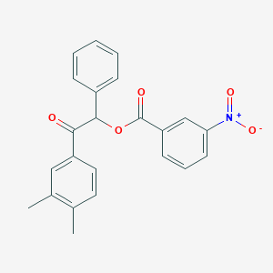 2-(3,4-dimethylphenyl)-2-oxo-1-phenylethyl 3-nitrobenzoate