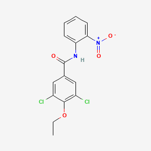 molecular formula C15H12Cl2N2O4 B4043699 3,5-dichloro-4-ethoxy-N-(2-nitrophenyl)benzamide 