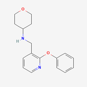 N-[(2-phenoxy-3-pyridinyl)methyl]tetrahydro-2H-pyran-4-amine