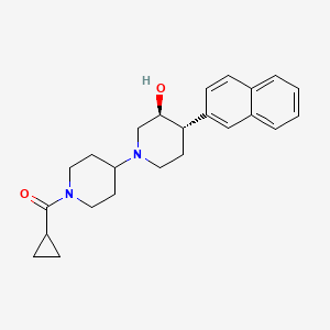 (3S*,4S*)-1'-(cyclopropylcarbonyl)-4-(2-naphthyl)-1,4'-bipiperidin-3-ol