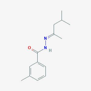 molecular formula C14H20N2O B404373 N'-(1,3-dimethylbutylidene)-3-methylbenzohydrazide 