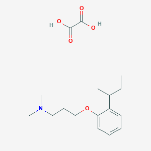 3-(2-butan-2-ylphenoxy)-N,N-dimethylpropan-1-amine;oxalic acid