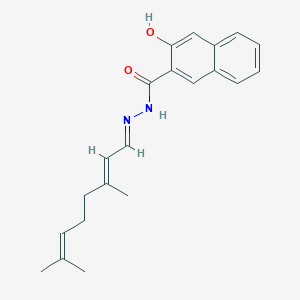 molecular formula C21H24N2O2 B404376 N'-(3,7-dimethyl-2,6-octadienylidene)-3-hydroxy-2-naphthohydrazide 