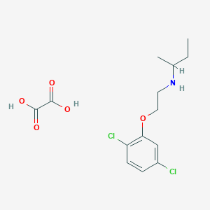 molecular formula C14H19Cl2NO5 B4043764 N-[2-(2,5-dichlorophenoxy)ethyl]butan-2-amine;oxalic acid 