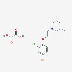 1-[2-(4-Bromo-2-chlorophenoxy)ethyl]-3,5-dimethylpiperidine;oxalic acid